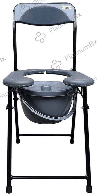 Entros C779A Folding Light Weight Commode Chair Front Cut