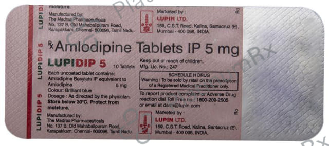 Lupidip 5mg Tablet 10s