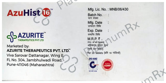 Azuhist 16 Tablet