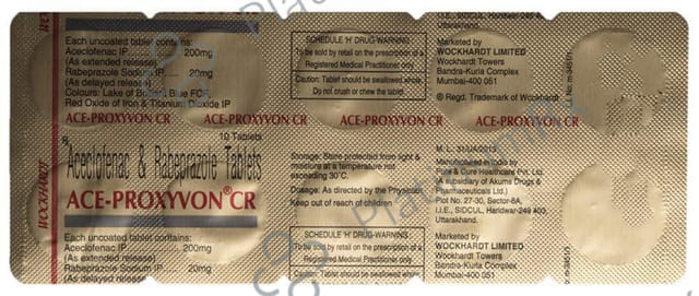 Ace Proxyvon 200/20mg CR Tablet 10s