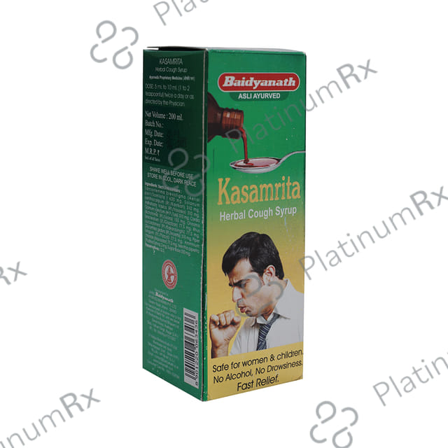 Baidyanath (Jhansi) Kasamrita Herbal Cough Syrup 200 ml