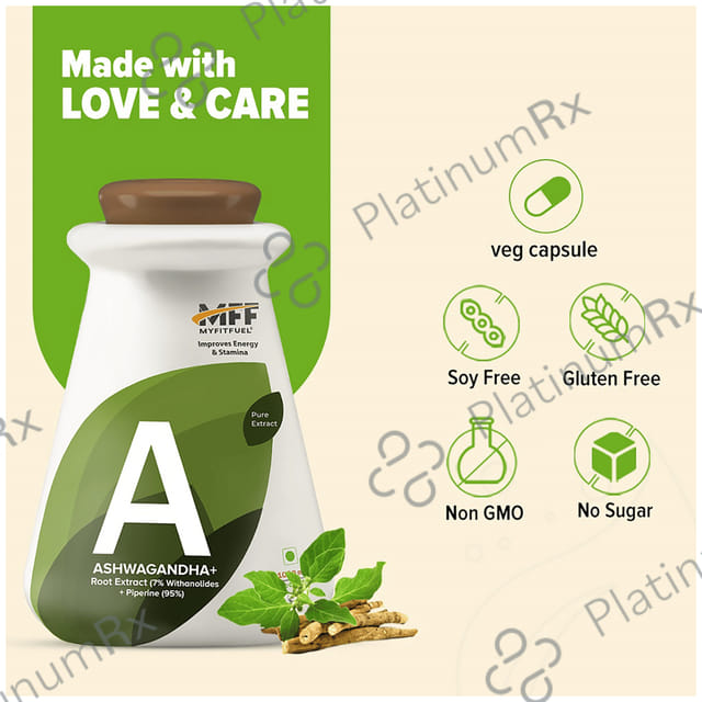 MyFitFuel Ashwagandha Root Extract Capsule 180 capsules