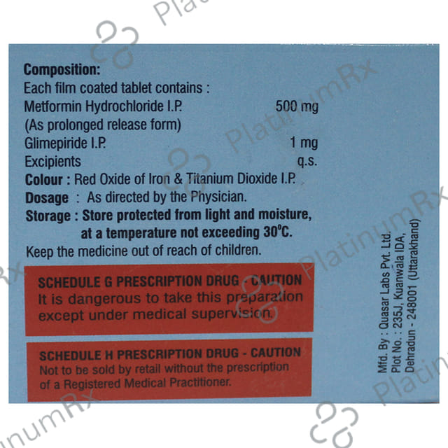 Glicisa-M 1 Tablet PR