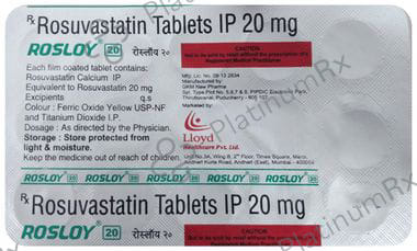 Rosloy 20mg Tablet 15s