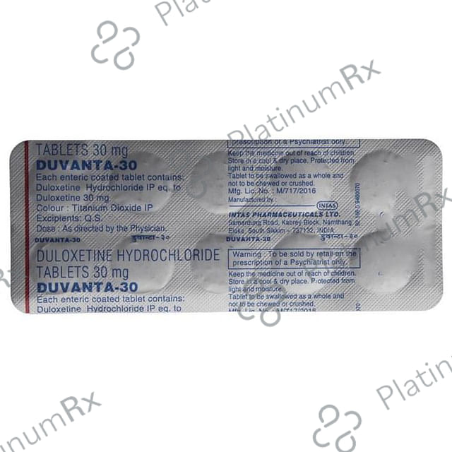 Duvanta 30mg Tablet 10s