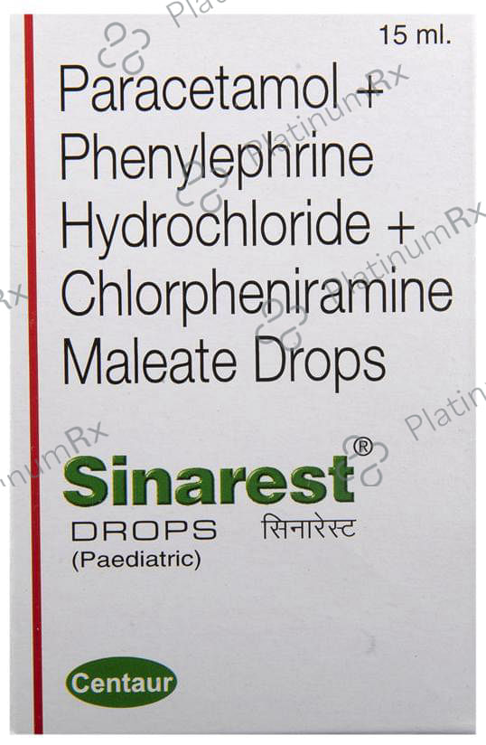 Sinarest Paediatric 1/125/2.5mg Oral Drops 15ml
