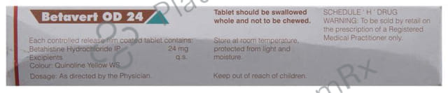 Betavert 24mg OD Tablet CR 10s