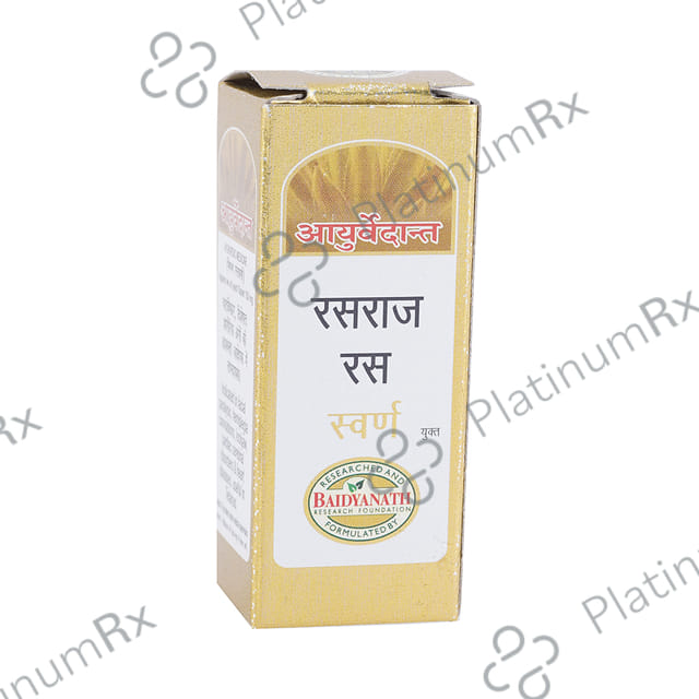Baidyanath Ayurvedant Rasraj Ras with Gold Tablet 25 tablets