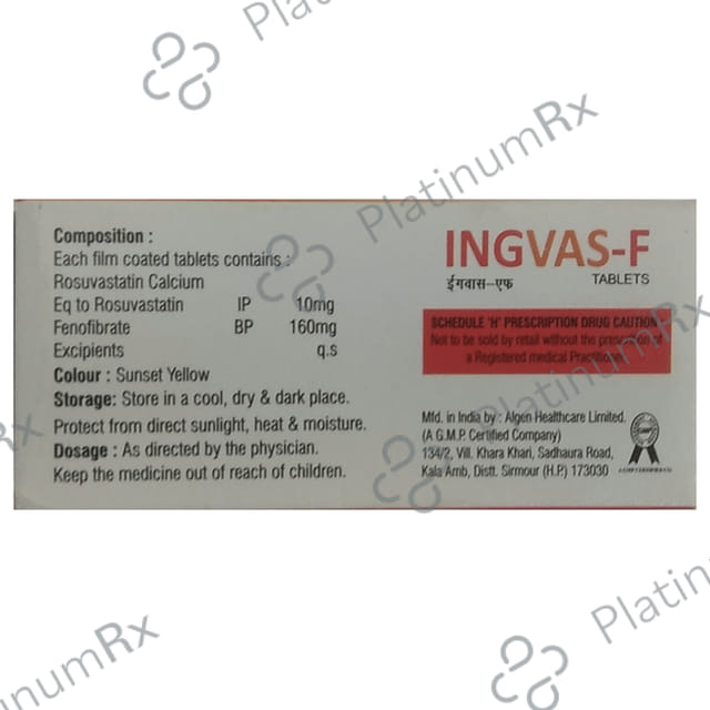 Ingvas F 160mg/10mg Tablet