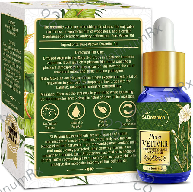 St.Botanica Vetiver Pure Essential Oil