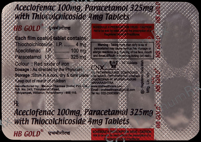 HB Gold 4mg/100mg/325mg Tablet MR