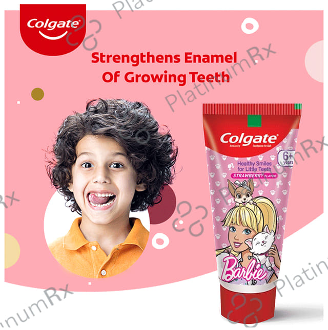 Colgate Anticavity Barbie Toothpaste Strawberry Flavour 80gm