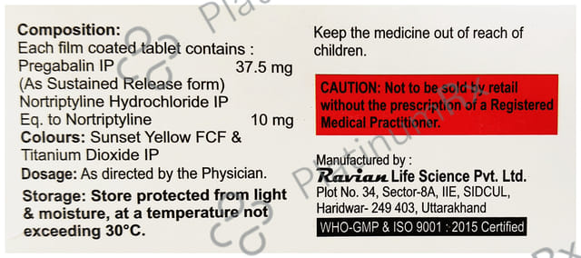 Norpress PG 10/37.5mg Tablet SR 10s