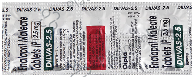 Dilvas 2.5mg Tablet 10s