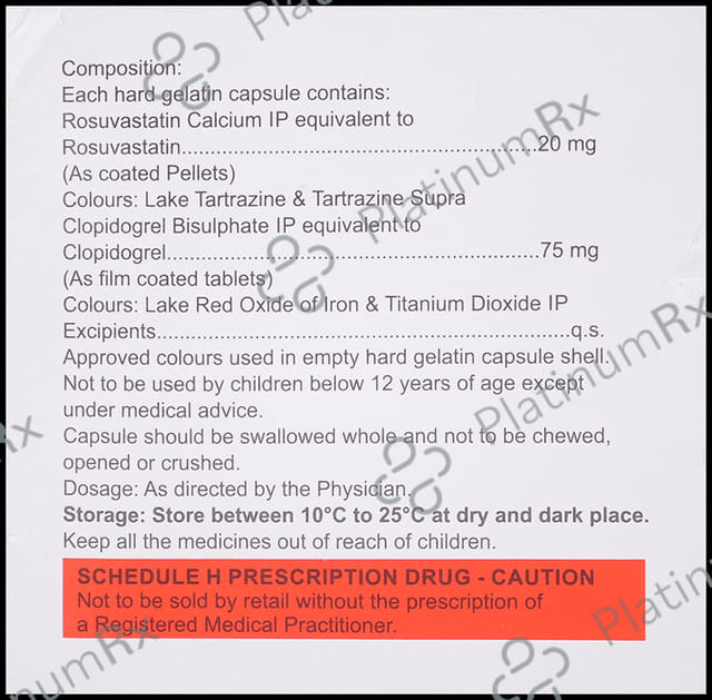 Crevast CV 20/75mg Capsule 10s