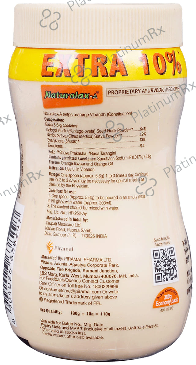 Naturolax A Orange Powder 110gm