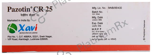 Pazotin CR 25 Tablet