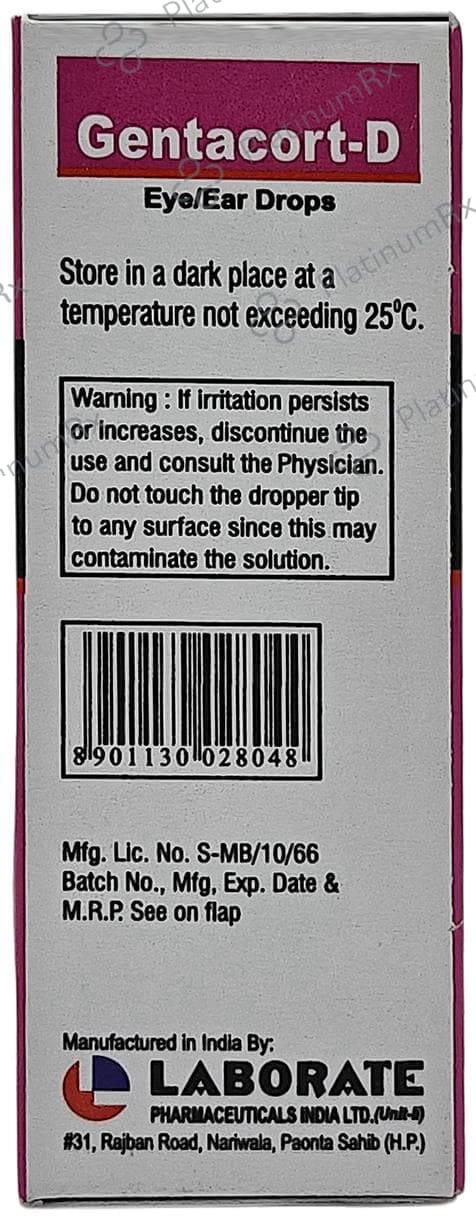 Gentacort D Eye/Ear Drops