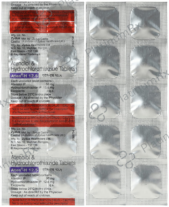 Aten H 50/12.5mg Tablet 10s