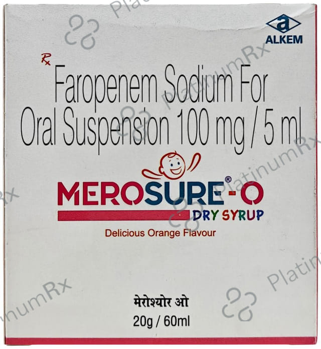 Merosure O 100mg Dry Syrup Delicious Orange 60ml