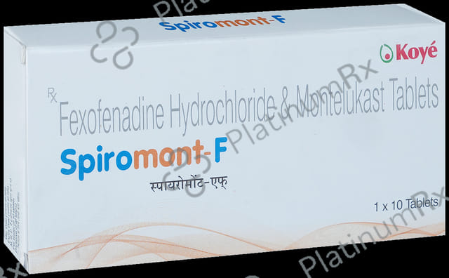 Spiromont F 120/10mg Tablet 10s