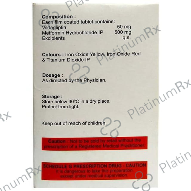 Vilatin M 50/500mg Tablet 15s