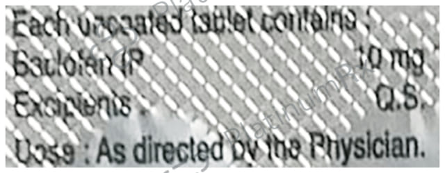 Baclof 10mg Tablet 15s
