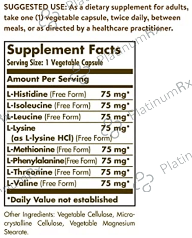 Solgar Essential Amino Complex Vegetable Capsule