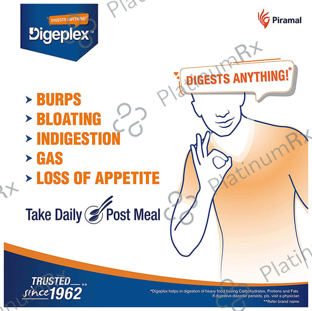 Digeplex 62.5/20mg Syrup 200ml