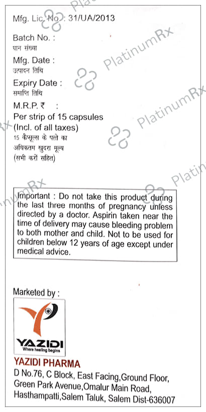 Makcard Gold 75/75/10mg Capsule 15s