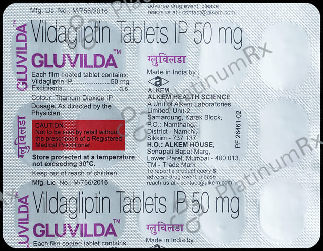 Gluvilda 50mg Tablet 15s