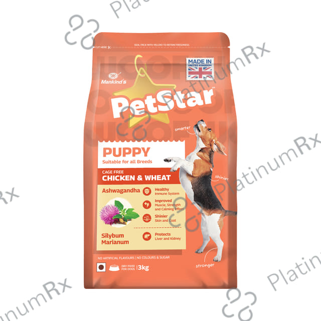 Petstar Puppy Dry Dog Food Chicken & Wheat 3 kg
