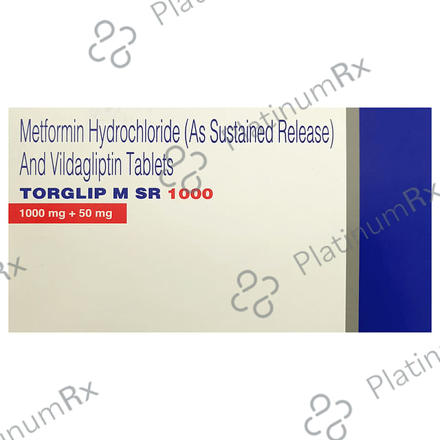 Torglip M SR 1000mg Tablet 10s