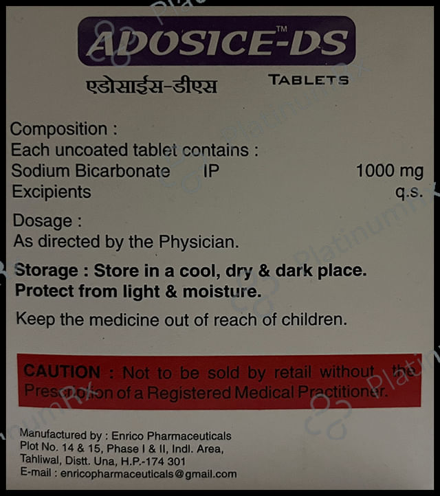 Adosice DS 1000mg Tablet 10s