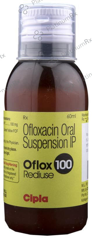 Oflox Rediuse 100mg Oral Suspension 60ml