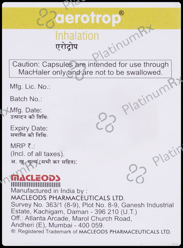 Aerotrop 18mcg Rotacap 15s