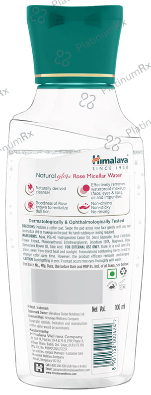 Himalaya Natural Glow Rose Micellar Water
