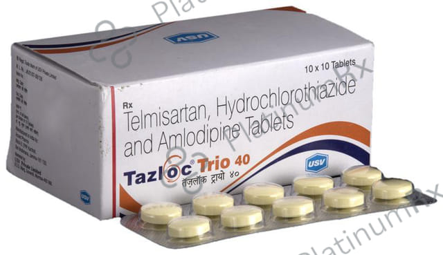 Tazloc Trio 40 5/12.5/40mg Tablet 10s