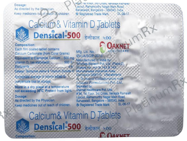 Densical 500 Tablet 10s