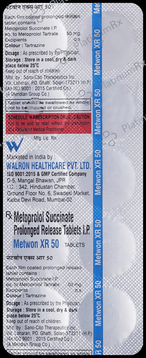 Metwon XR 50 Tablet