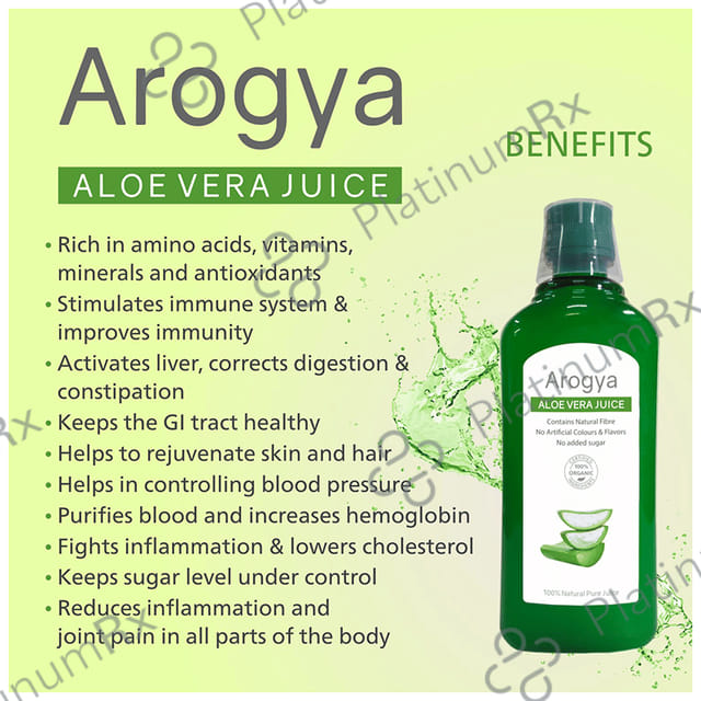 Arogya Aloe Vera Juice (1ltr Each) 1 Bottle