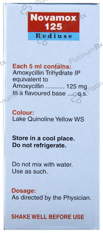 Novamox 125mg Rediuse Oral Suspension 60ml