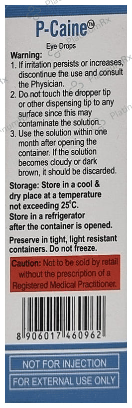 P Caine Eye Drop