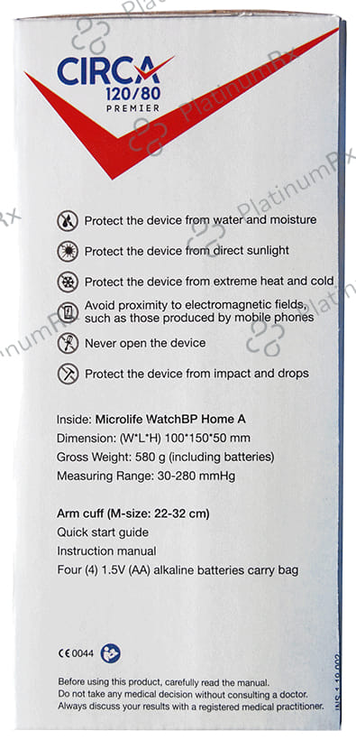 Circa 120/80 Home Blood Pressure Monitor Premier
