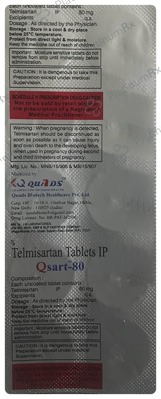 Qsart 80mg Tablet 10s