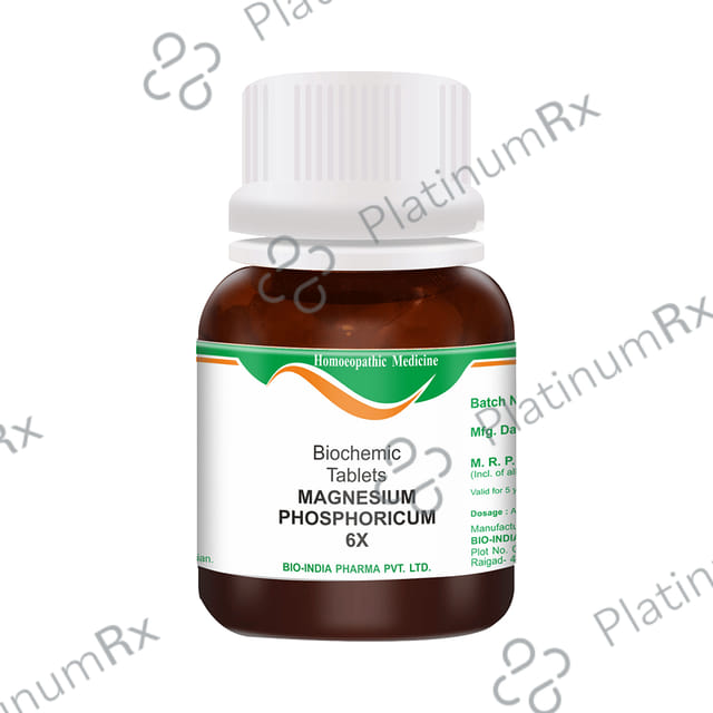 Bio India Magnesium Phosphoricum Biochemic Tablet 6X 25 gm