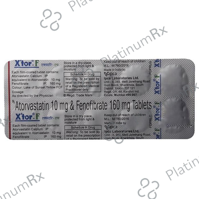 Xtor F 10/160mg Tablet 10s
