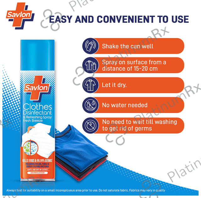 Savlon Clothes Disinfectant & Refreshing Spray Fresh Breeze