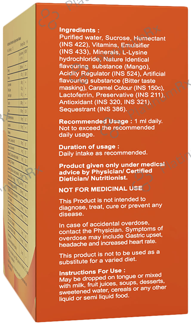A to Z NS Plus Oral Drops Mango 15ml