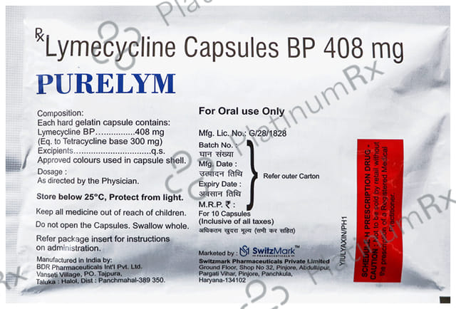 Purelym 408mg Capsule 10s